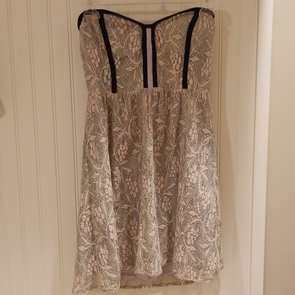 Anthropologie strapless dress size S